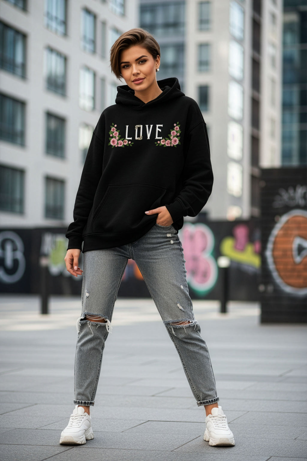 LOVE Oversized Unisex Hoodie - Premium Streetwear