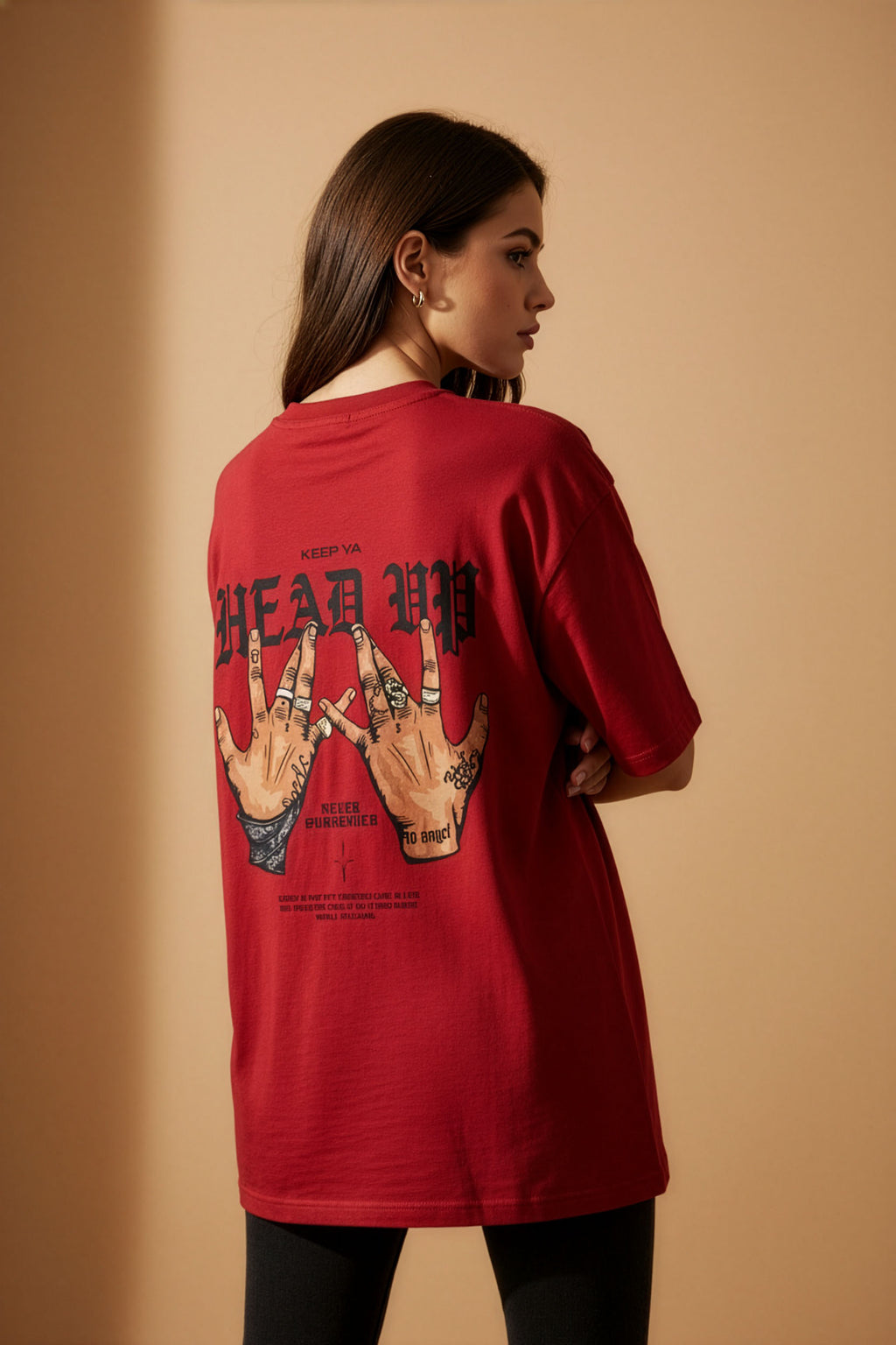 Head Up Unisex Oversized T-Shirt
