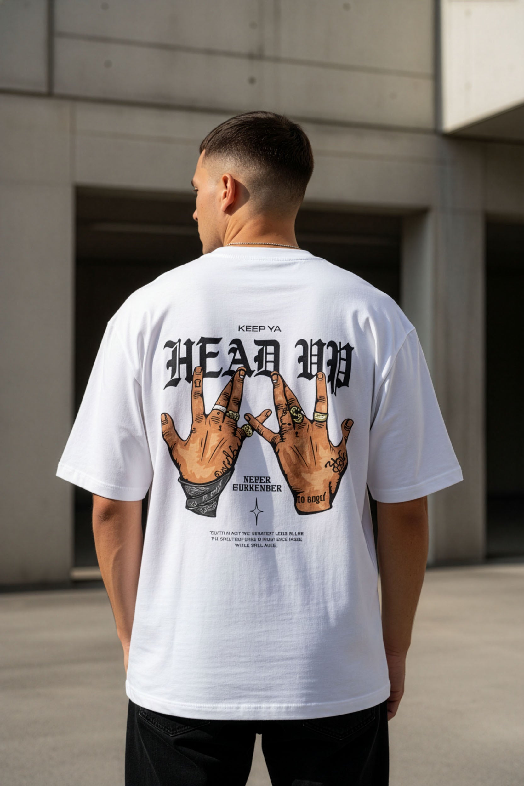 Head Up Unisex Oversized T-Shirt