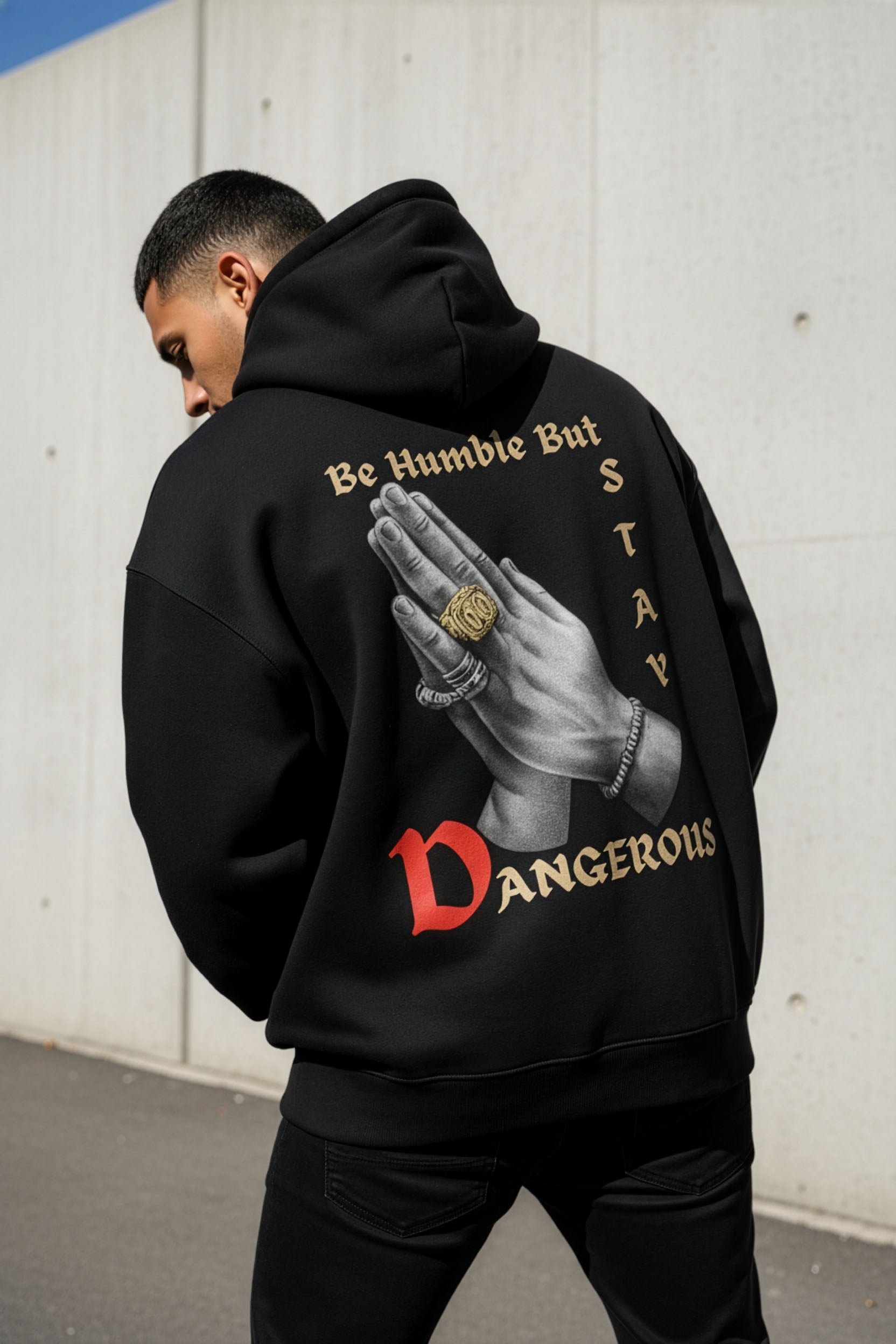 BE HUMBLE Premium Oversized Unisex Hoodie