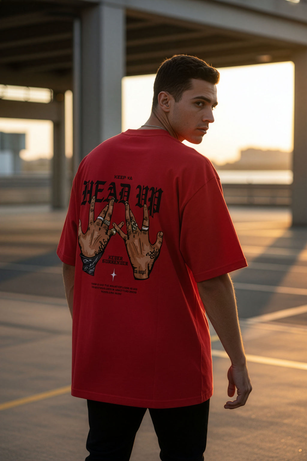 Head Up Unisex Oversized T-Shirt