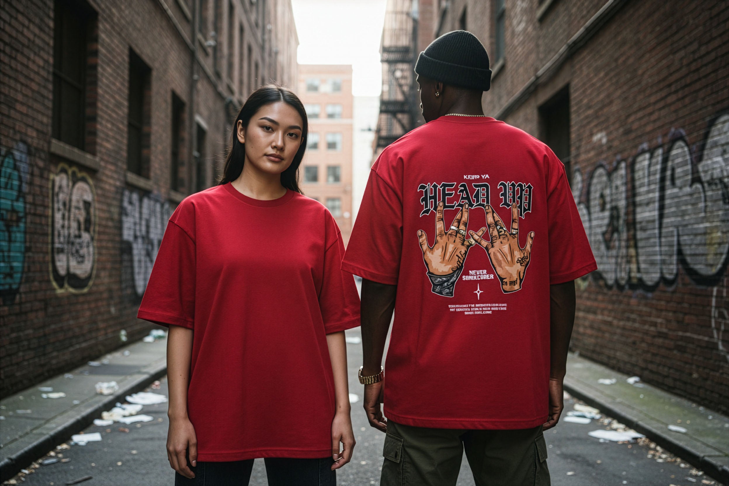 Head Up Unisex Oversized T-Shirt